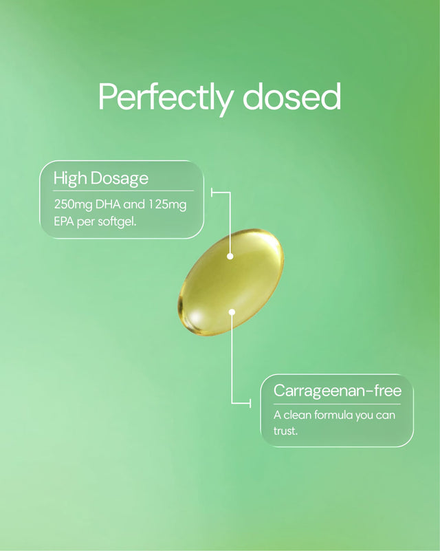 Clearly Omega-3 supplement bottle with softgel capsules, showcasing healthy fish oil for heart and brain support.